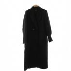 ショッピングzara ザラ ZARA 近年モデル ロング丈ダブルブレストコート アウター チェスター ウール S 黒 /NR ■OS レディース