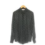 ショッピングセリーヌ セリーヌ CELINE LOOSE SHIRT IN PRINTED VISCOSE トリオンフ 総柄 シャツ 37 ブラック ベージュ /CX ■OS ■AD メンズ