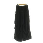  slow тиски laiTHROW by SLY 24SS OVER LOOSE CARGO брюки-карго широкий 1 чёрный /MI #OS женский 