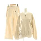  Esse n автомобиль ru двойной стандартный механизм закрывания 24AW внутренний наружный Logo тренировочный футболка широкий брюки 36 бежевый 