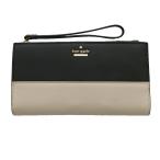 ショッピングケイトスペード ケイトスペード KATE SPADE 長財布 二つ折り レザー ピンク 黒 ブラック /SS ■OS レディース