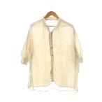 ショッピングエヴァ エヴァムエヴァ evam eva コットンロングシャツ 長袖 アイボリー /DO ■OS レディース