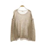 ショッピングスパンコール ジャーナルスタンダードレサージュ 24AW モヘヤMIXスパンコールプルオーバー ニット セーター モカ /DF ■OS レディース