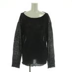 ミューズ ドゥーズィエム クラス MUSE de Deuxieme Classe リネンニット 長袖 麻 黒 ブラック/RM ■OS