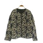 ショッピングzara ザラ ZARA 総柄 キルティングジャケット USA L ベージュ /MY ■OS レディース