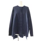 ショッピングエヴァ エヴァマン EVAMANN オーバーサイズシャツ 9 ネイビー /DO ■OS レディース