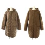 アーメン ARMEN 花柄 リバーシブル キルティングコート フード 1 ブラウン マルチカラー /ES ■OS レディース