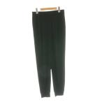 liesLiesse dry Touch джерси кромка запонки tuck брюки чёрный одноцветный полный length /AG #OS женский 