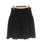 ミュウミュウ miumiu ミニスカート フレア ギャザー 38 ブラック /MY ■OS レディース