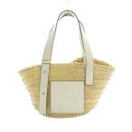 ショッピングロエベ ロエベ LOEWE バスケットバッグ スモール(ヤシの葉&カーフ) カゴバッグ ハンドバッグ ベージュ ホワイト /MI ■OS ■OH レディース