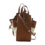 ショッピングロエベ ロエベ LOEWE HAMMOCK MINI アナグラム ジャガード レザー バッグ ハンド ショルダー 2WAY 茶 ブラウン /AQ ■OS ■OH レディース