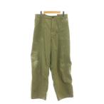 ショッピングジョンブル アティックバイジョンブル Attick by Johnbull MILITARY EASY PANT ミリタリーパンツ ペイント加工 M カーキ /DF ■OS メンズ