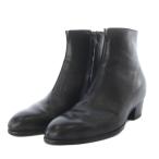 ナード マインド NERD MIND undici ブーツ ショート ハイヒール レザー 36 ブラック /YO1 レディース