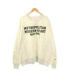 チャンピオン CHAMPION REVERSE WEAVE メトロポリタン美術館プルオーバースウェット トレーナー 長袖 コットン 4XL ライトグレー