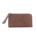 ロエベ パズル ロング コインカードホルダー 小銭入れ コインケース カードケース カード入れ カーフスキン レザー ブラウニー 茶色