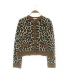 ショッピングzara ザラ ZARA レオパード柄 ニット カーディガン 長袖 USA S ブラウン /MY ■OS レディース