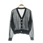 ショッピングロンハーマン ロンハーマン Ron Herman 25SS オーガニックコットン Vネック シアーカーディガン 長袖 XS ネイビー /MY ■OS レディース