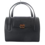 ウンガロ UNGARO ハンドバッグ レザー ブラック /YO13 レディース