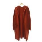 アディアム ADEAM 40801 ニット ロングカーディガン 長袖 コットン オレンジブラウン /NR ■OS レディース