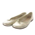  Agnes B agnes b. балетки туфли-лодочки Flat лента узор кожа 38 Gold цвет /YO16 женский 