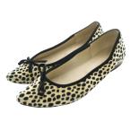 ruta long Le Talonpo Inte do далматинец балетки 24.5cm чёрный черный бежевый /SS #OS