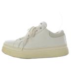 ショッピングプラダ プラダ PRADA スニーカー ローカット プラットフォーム レザー 36 ホワイト 1E060M /YO21 レディース