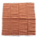  желтохвост .a-BREUER точка рисунок pocket square шарф чай цвет Brown серый /SR #SH мужской 
