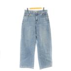 23区 オンワード樫山 DENIM 24SS ストレッチ ワイドパンツ デニム ジーンズ 40 ブルー /CX ■OS レディース