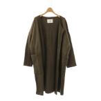 未使用品 スローブ イエナ SLOBE IENA  スウェット ガウン カーディガン ロング カーキ /HK ■OS レディース