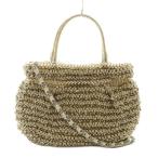 アンテプリマ ANTEPRIMA リボンワイヤー 2WAYショルダーバッグ ハンド ベージュ ゴールドカラー /AQ ■OS レディース