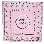 シャネル CHANEL スカーフ ココマーク ドット柄 シルク ピンク /YO8 ■OH レディース