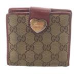 グッチ GUCCI GGキャンバス 二つ折り財布 茶色 ブラウン 203549 /SR ■OH レディース