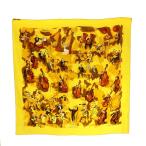エルメス HERMES コンチェルト CONCERTO カレ90 スカーフ シルク 黄色 イエロー /SS ■OS ■OH レディース