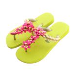 ハワイアナス havaianas フラワービーズトングサンダル 35-36 23.0cm ピンク 黄緑 /MI ■OS ■SH レディース