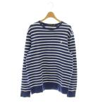 ポロ ラルフローレン POLO RALPH LAUREN コットンボーダースウェット 長袖 M ブルー ホワイト /DO ■OS メンズ