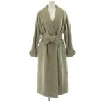 ショッピングショール スローブ イエナ SLOBE IENA  SUPER100 W/Ca ショールカラーコート ダブル ロング 36 グレー /HK ■OS レディース