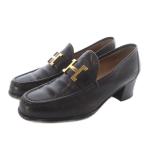 エルメス HERMES コンスタンス ローファー レザー 36.5 茶色 ブラウン /SR レディース