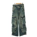 ディーゼル DIESEL 25SS D-Sire-Cargo-S デニムカーゴパンツ W23 ブルー /ES ■OS レディース