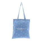 キャスキッドソン Cath Kidston dog heads トートバッグ 水色 ドッグヘッド柄 犬柄 総柄 /RI ■OS レディース