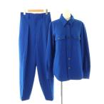 ザラ ZARA シャツジャケット パンツ セットアップ S ロイヤルブルー /ES ■OS レディース
