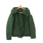 モンクレール MONCLER BAGES ダウンジャケット フード 0 ダークグリーン /ES ■OS レディース