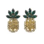 makin Moto MAKI NUMOTO ананас серьги Gold цвет зеленый зеленый желтый цвет /SR #SH женский 