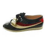 グッチ GUCCI ファラサー FALACER エナメルスニーカー 36 マルチカラー 紺 ネイビー アイボリー /SS ■OS レディース