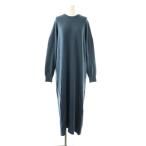 ショッピングロンハーマン ロンハーマン Ron Herman RHC 25SS コットンニットワンピース ロング S ブルー /HK ■OS レディース