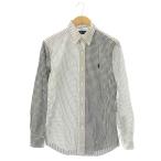 ラルフローレン RALPH LAUREN ボタンダウンチェックロングスリーブシャツ 長袖 S ホワイト ブラック /HK ■OS メンズ