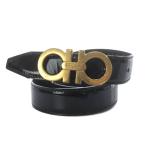 サルヴァトーレフェラガモ Salvatore Ferragamo ベルト ガンチーニ レザー ブラック /YO9 ■OH レディース