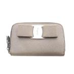 サルヴァトーレフェラガモ Salvatore Ferragamo ヴァラ グリッター コインケース 財布 小銭入れ ゴールド色 /SR ■OH レディース