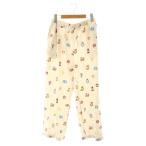 ジェラートピケ gelato pique 23SS アルファベット柄ロングパンツ イージー パジャマ ルームウェア F オフホワイト