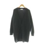 リムアーク rim.ark  Middle length knit CD カーディガン オーバーサイズ F 紺 赤 /CX ■OS レディース