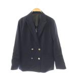 マッキントッシュ ロンドン MACKINTOSH LONDON クリアツイルジャケット テーラード ダブル 38 ネイビー /ES ■OS レディース